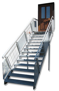 Eine Treppe der DHS-Metallbau Eine Treppe